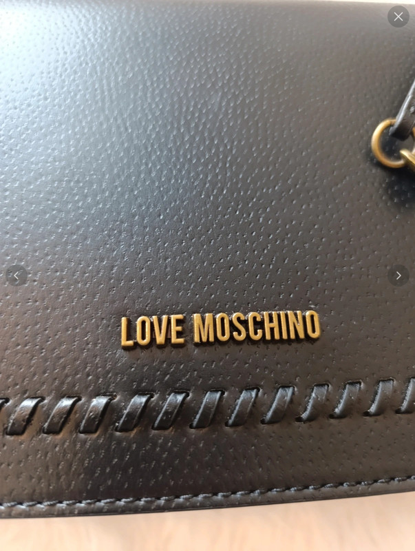 Bolso Moschino de cuero convertible con bandolera para cruzar - Imagen 3