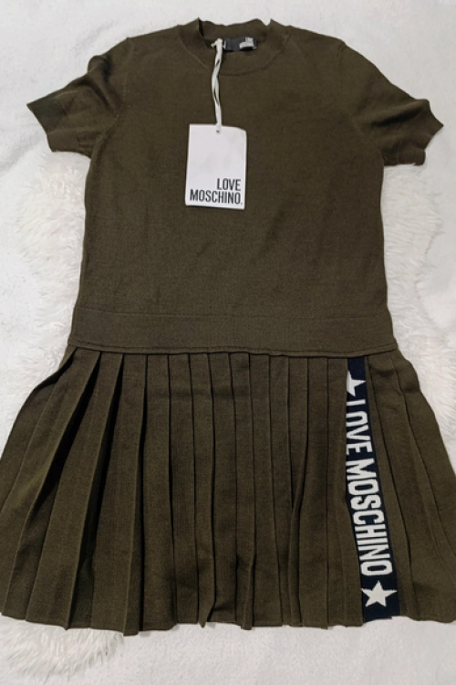 Vestido Moschino de punto plisado – Talla XXL