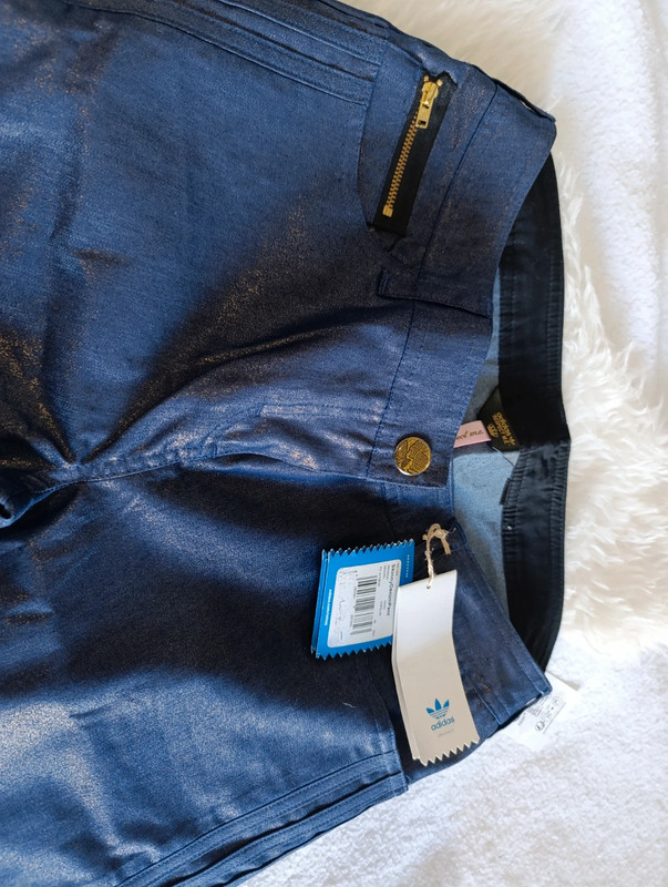 Pantalón deportivo efecto jeans brillante – Talla M - Imagen 7