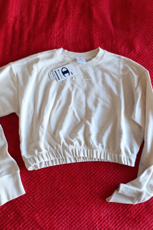 Sudadera Crop Champion térmica deportiva – Talla L