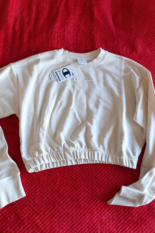 Sudadera Crop Champion térmica deportiva – Talla L