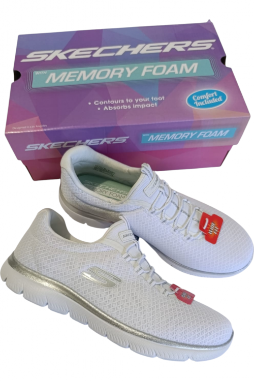 Zapatillas Skechers Blancas Premium | Confort y Estilo Urbano de Lujo