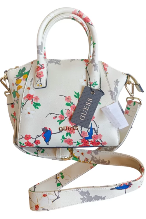 👜 Bolso Guess Floral con Asa y Bandolera – Edición Elegante