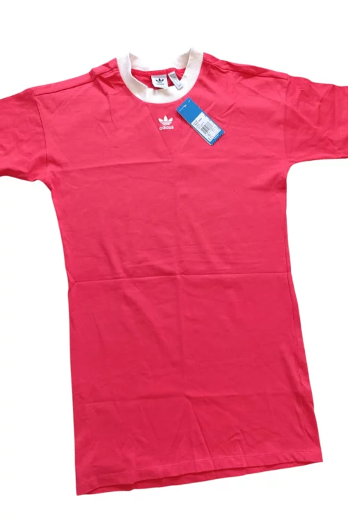 Vestido Adidas deportivo coral con logo trasero