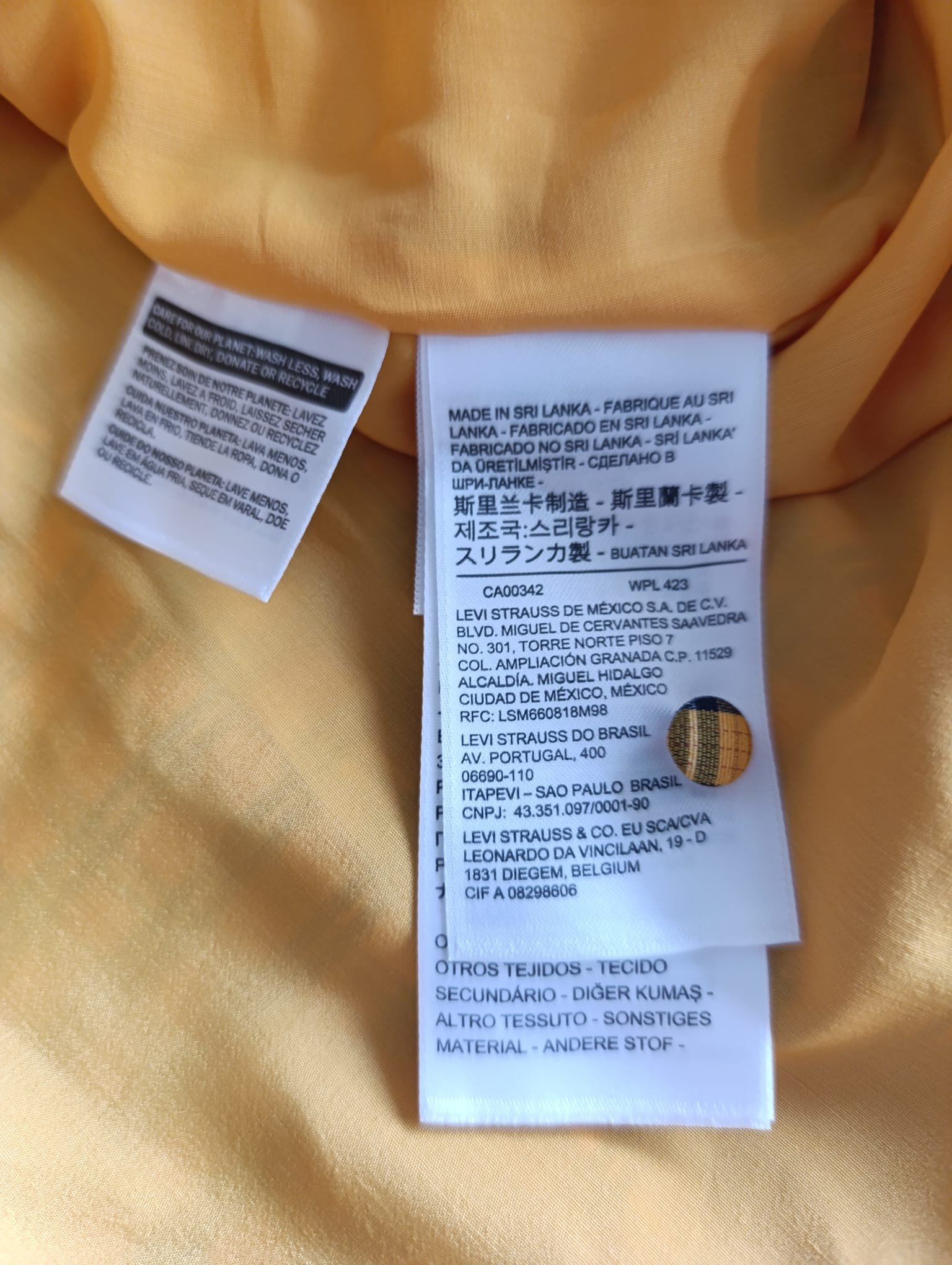 LEVI'S Vestido cuadros globo oversized - Imagen 7