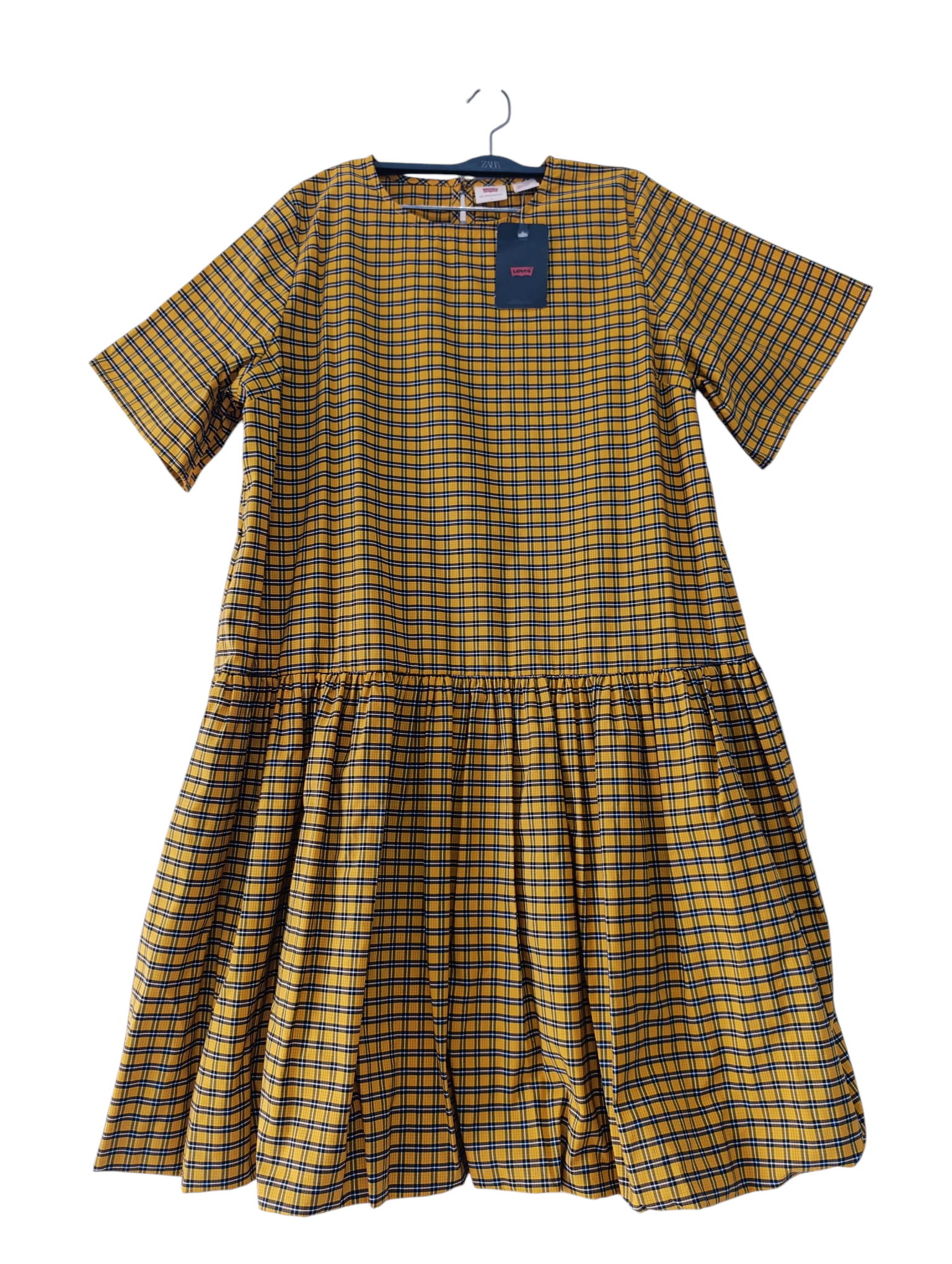 LEVI'S Vestido cuadros globo oversized - Imagen 6