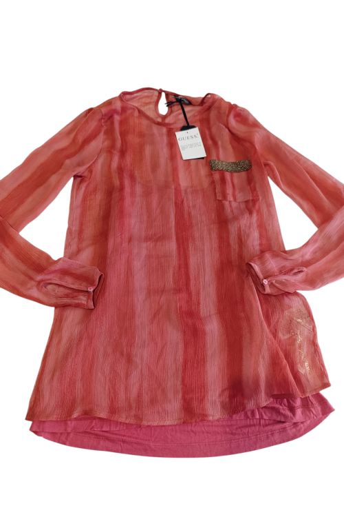 GUESS Blusa elegante efecto seda